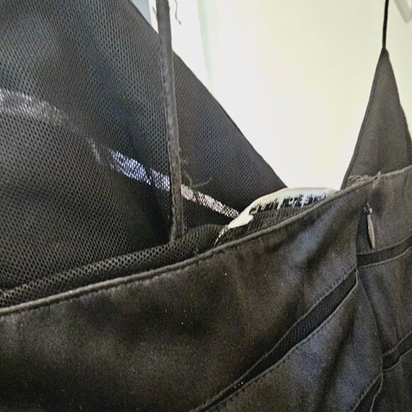 Chetta B Sherrie Bloom Peter Noviello 100% Silk Black Dress- Women's Medium - Picture 4 of 5